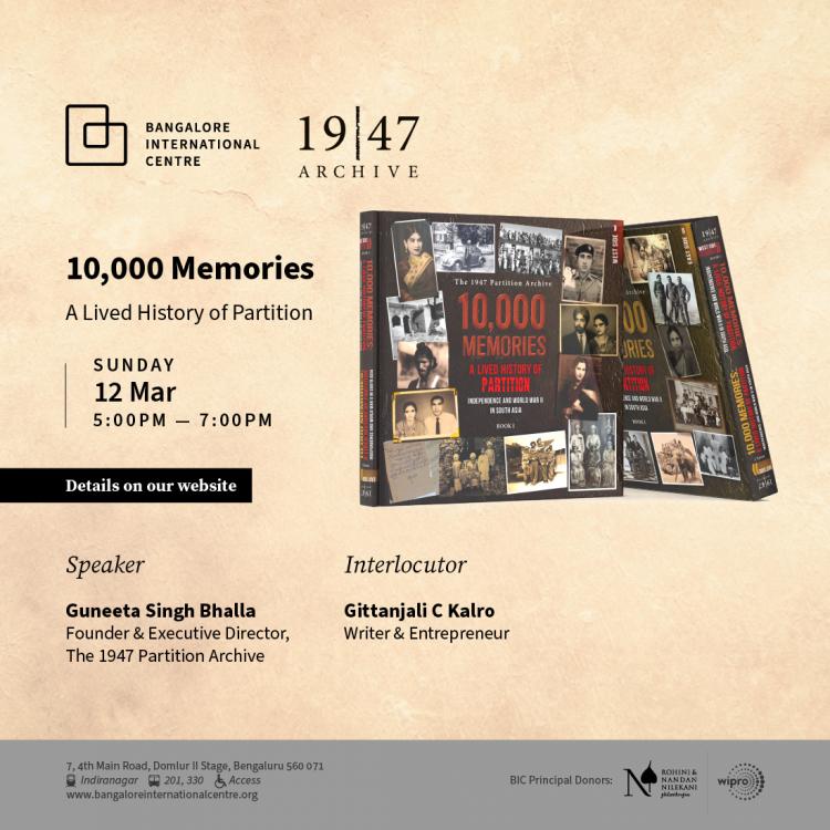 Bangalore International Center 10000 Memories Event